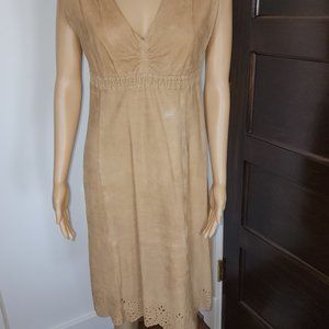 Strenesse Gabriel Strehle Tan Suede Dress